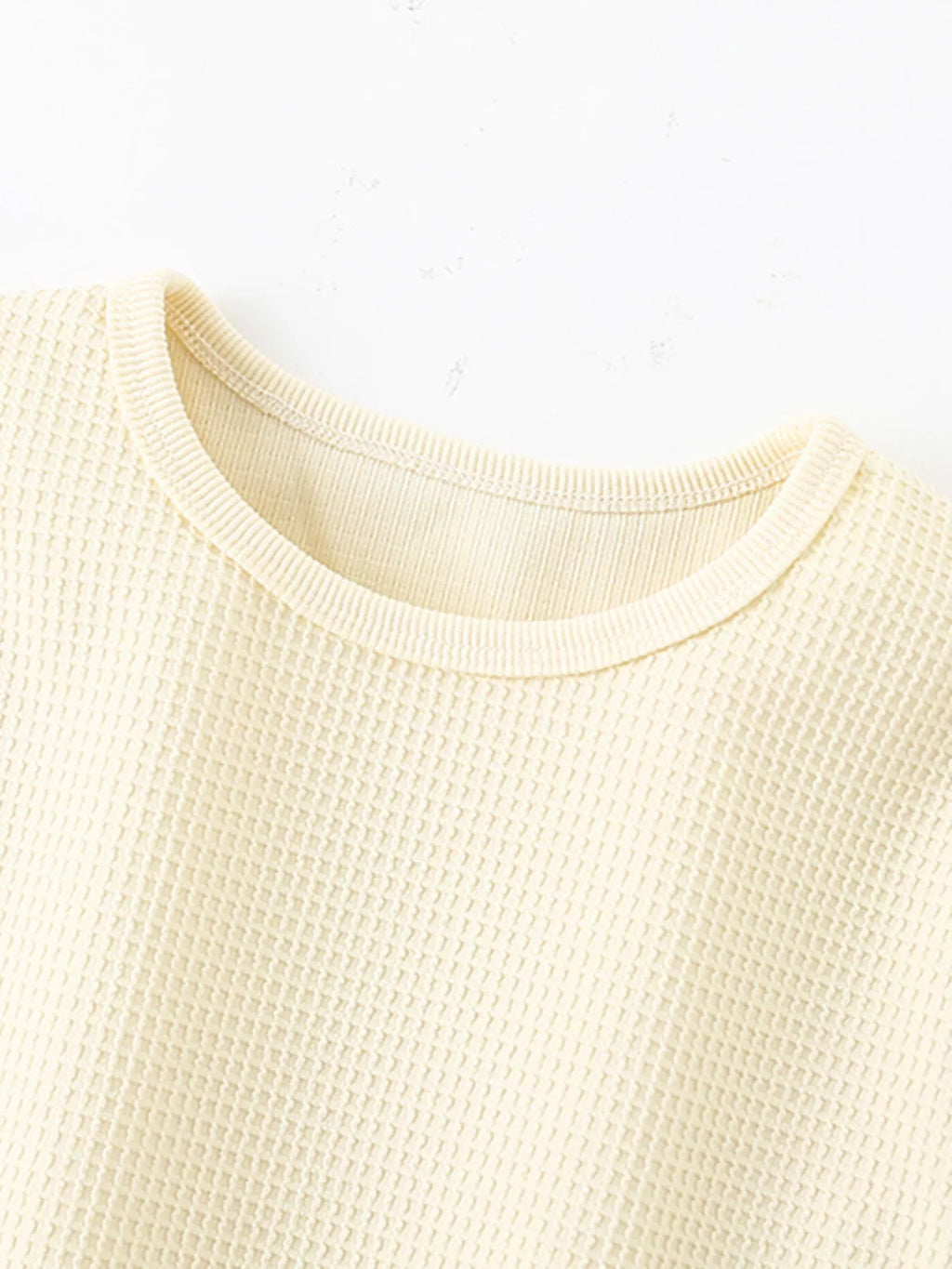 Children's Waffle Knit Tee and Shorts Set - Seedandsoulful