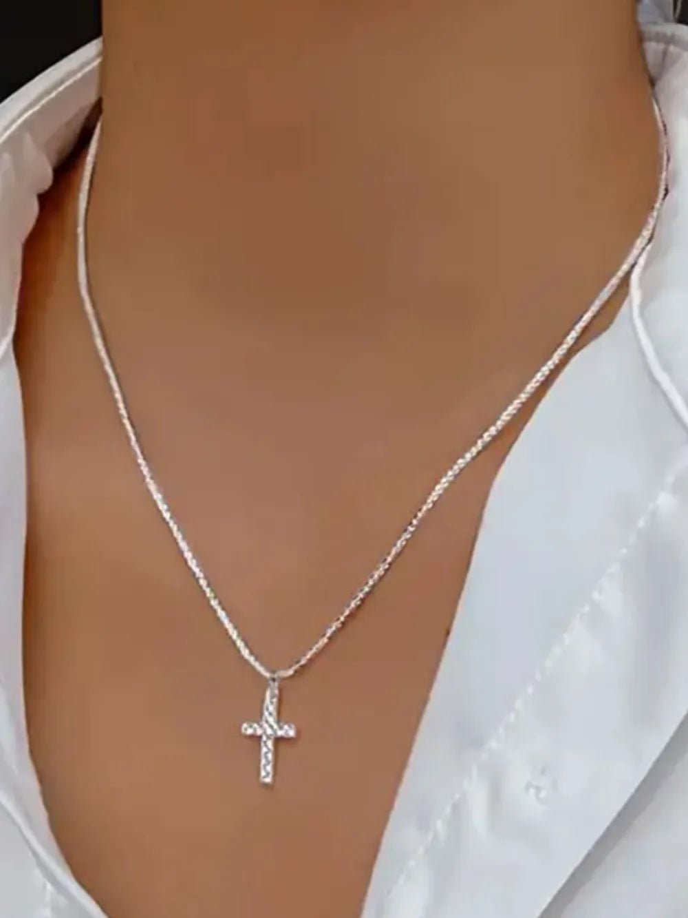 925 Sterling Silver Cross Necklace - Seedandsoulful