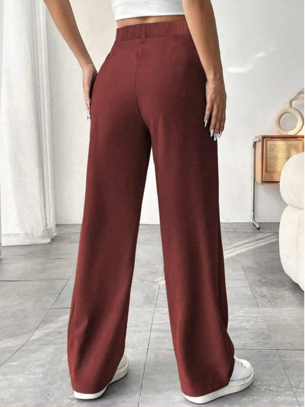 Wide Leg Pleated Pants - Seedandsoulful