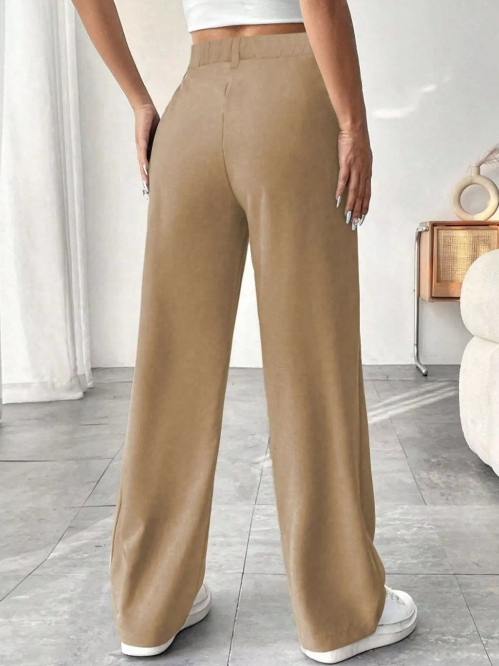 Wide Leg Pleated Pants - Seedandsoulful