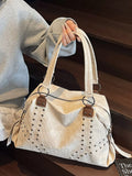 Studded Vintage - Style Handbag - Seedandsoulful