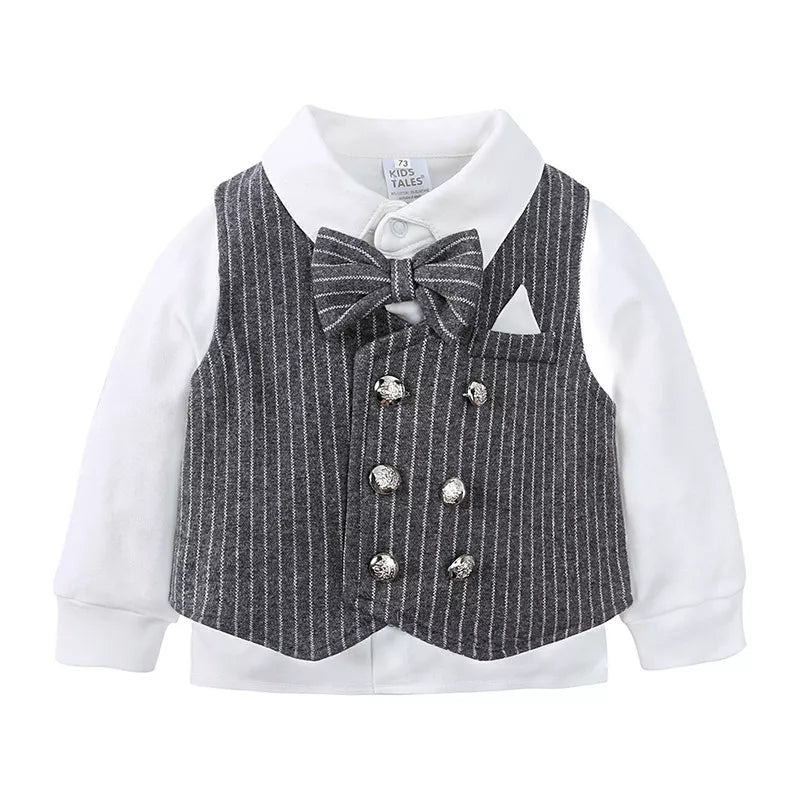 Children's Striped Vest and Pants Suit Set - Seedandsoulful