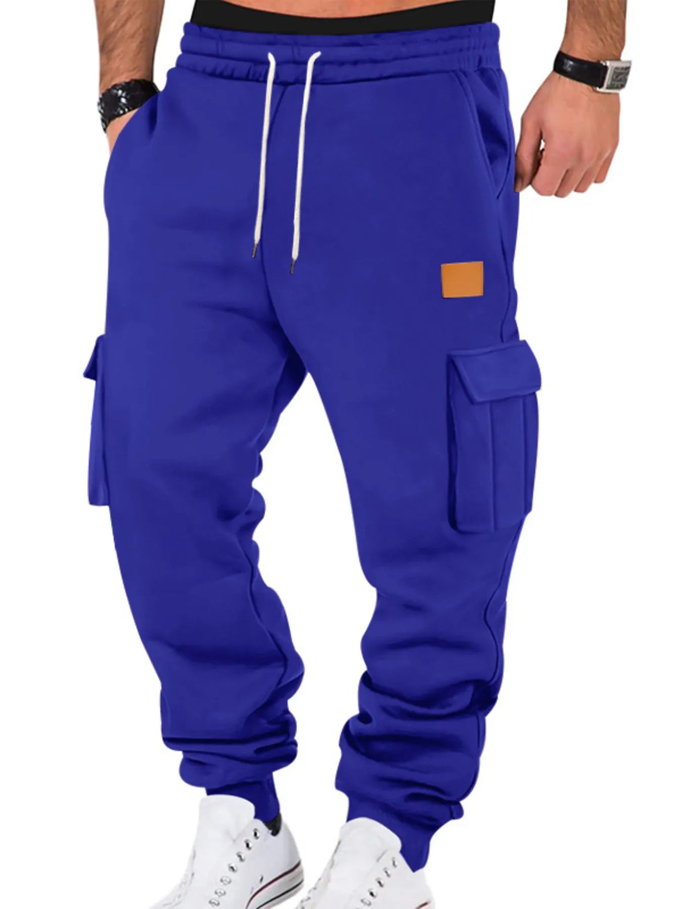 Men's Full Size Drawstring Cargo Jogger Pants Plus Size - Seedandsoulful
