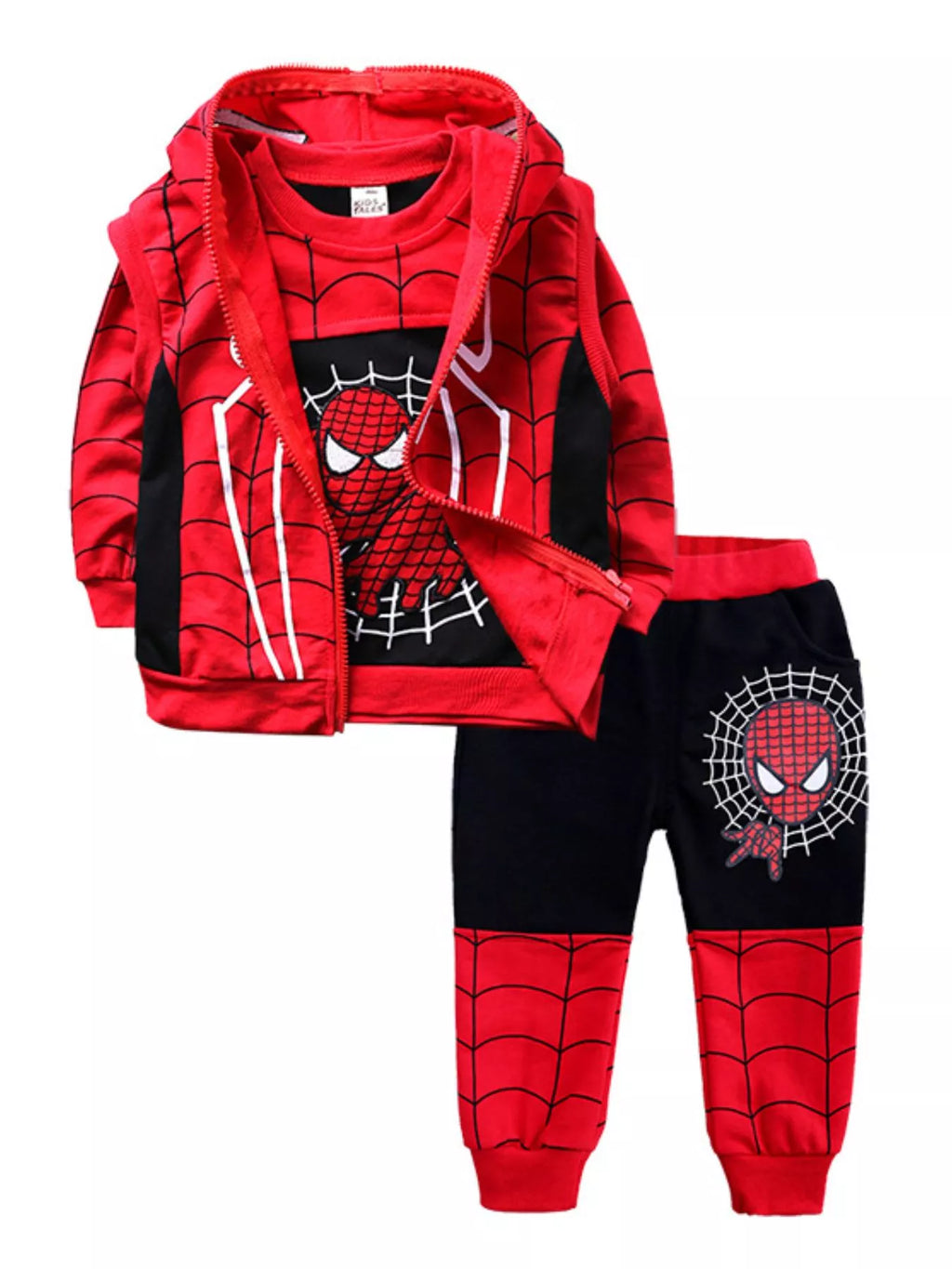 Children's Spiderman 3 - Piece Outfit Set - Seedandsoulful