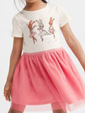 Children's Bunny Graphic Tulle Dress - Seedandsoulful