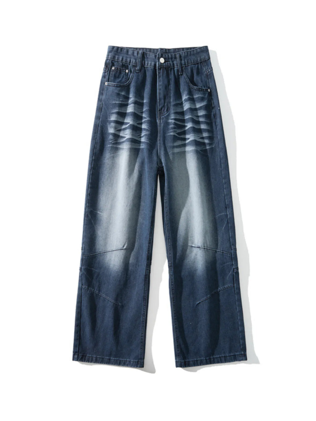 Men's Vintage Wash Wide Leg Jeans - Seedandsoulful