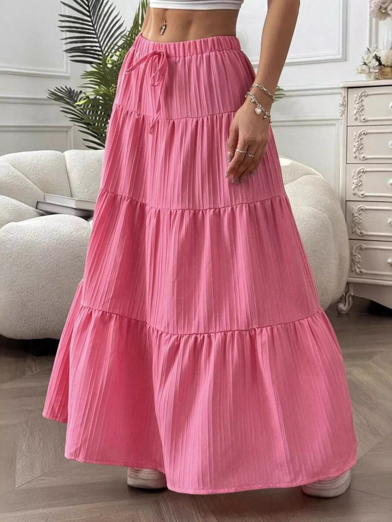Flowy Tiered Maxi Skirt - Seedandsoulful