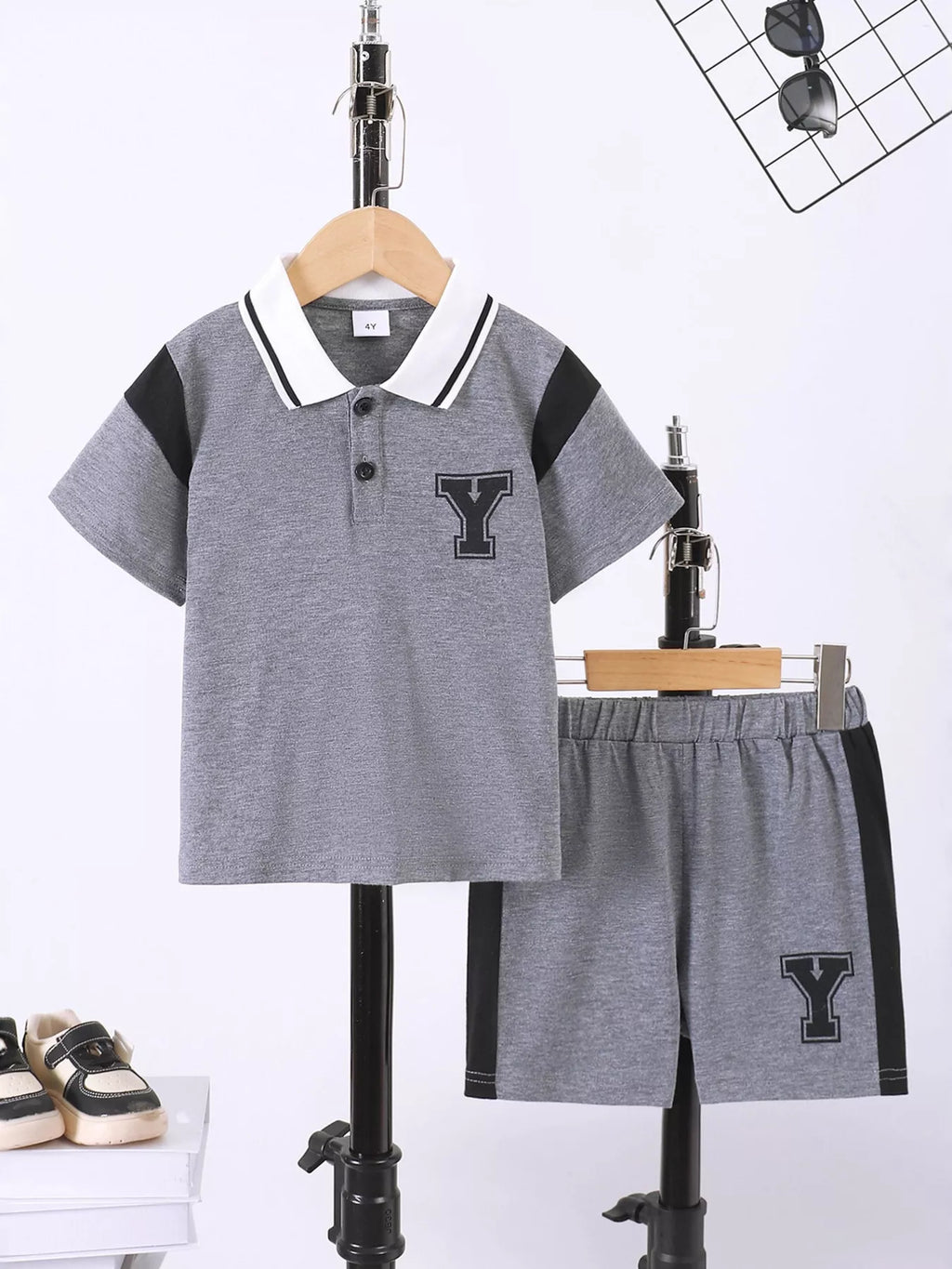 Children's Casual Short Sleeve Polo & Shorts Set - Seedandsoulful