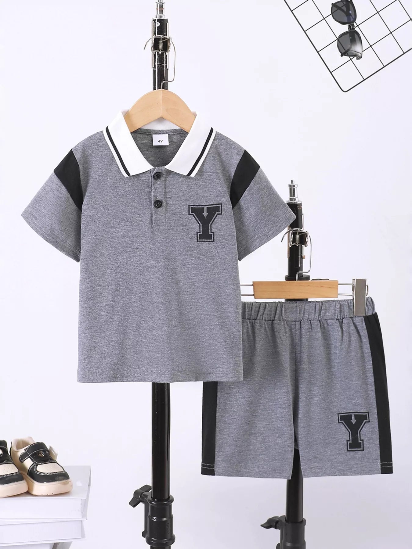 Children's Casual Short Sleeve Polo & Shorts Set - Seedandsoulful