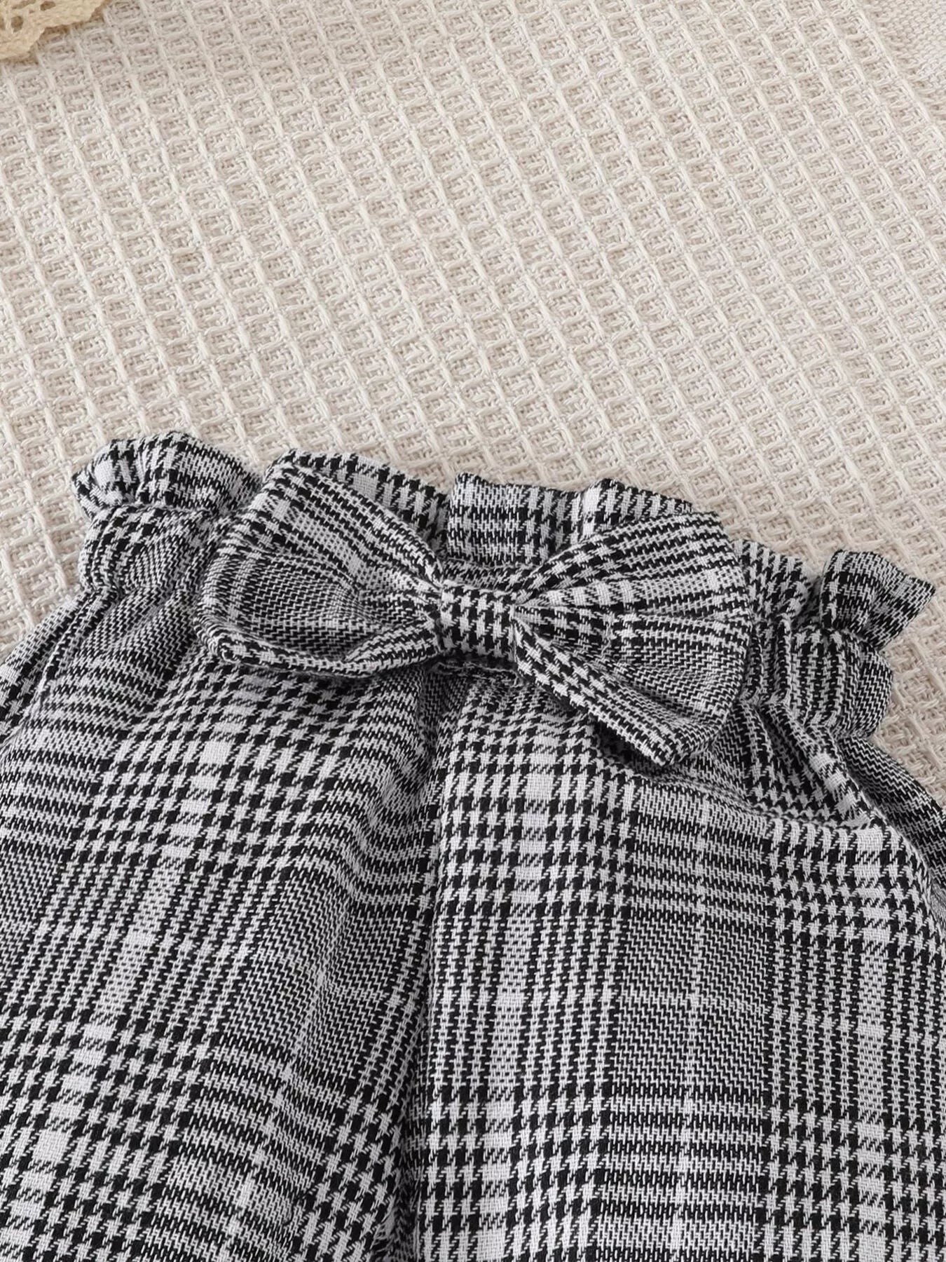 Children's Bodysuit & Plaid Pants & Headband Set - Seedandsoulful