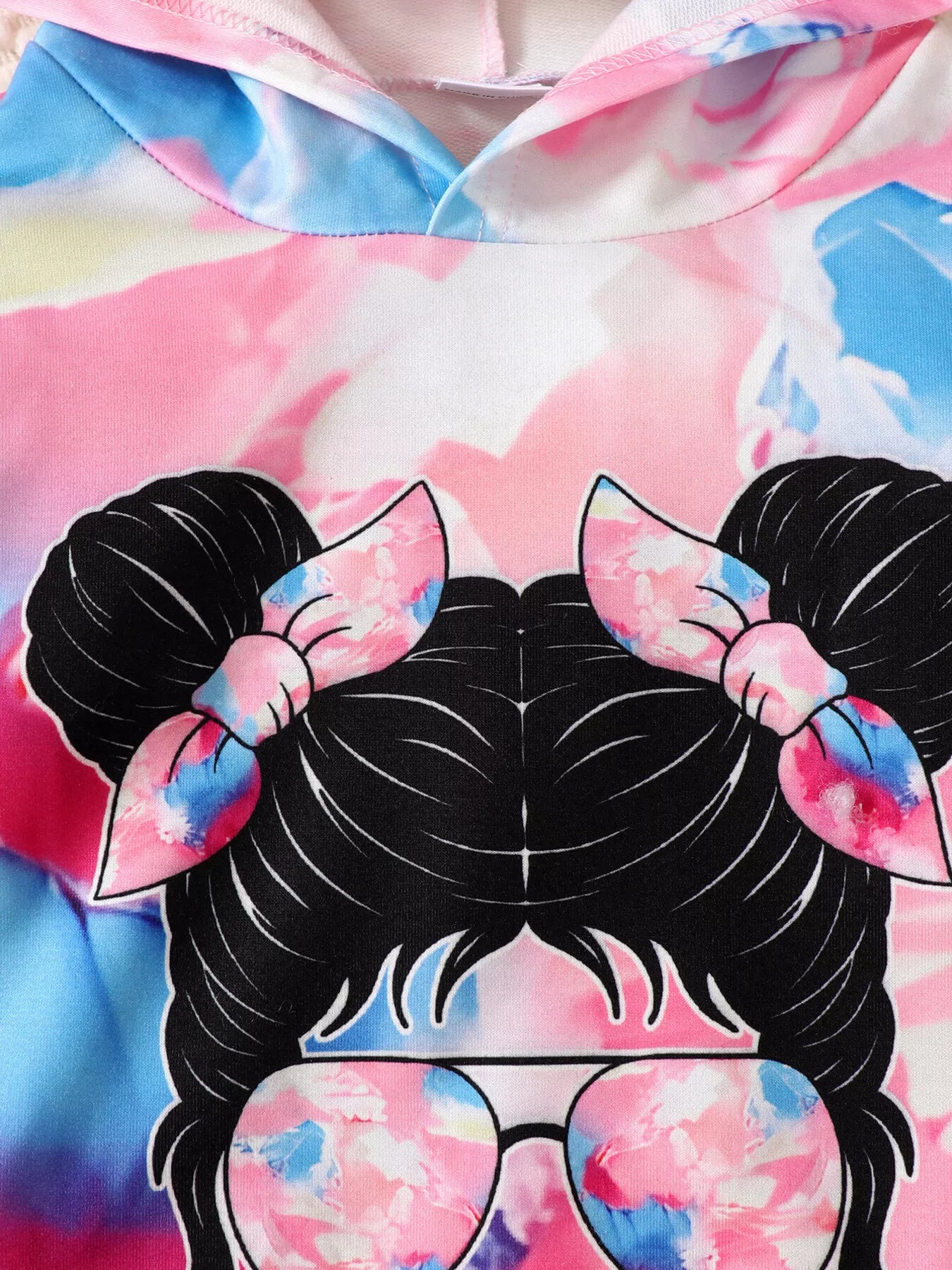 Children's Tie - Dye Graphic Hoodie & Pants Set - Seedandsoulful