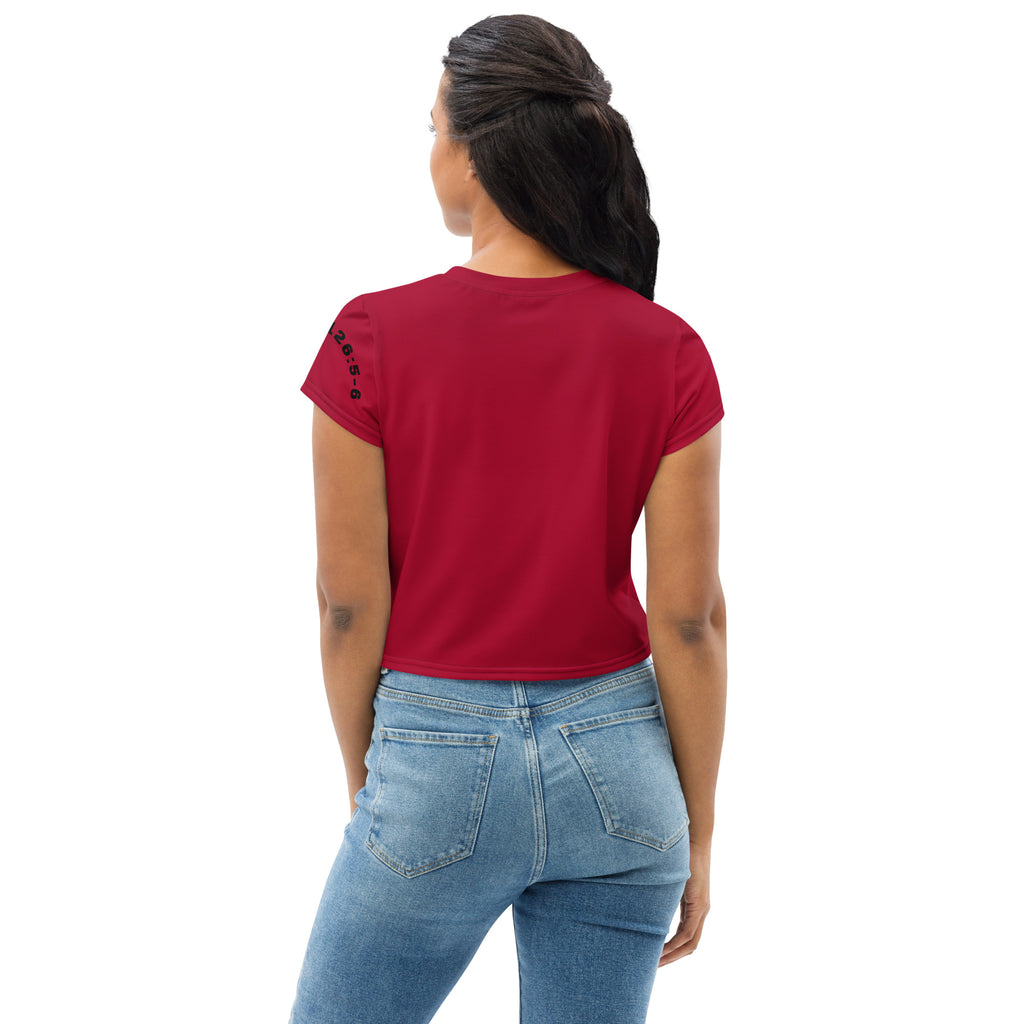 Seedandsoulful All - Over Print Crop Tee | Faith - Inspired Crop Top - Seedandsoulful