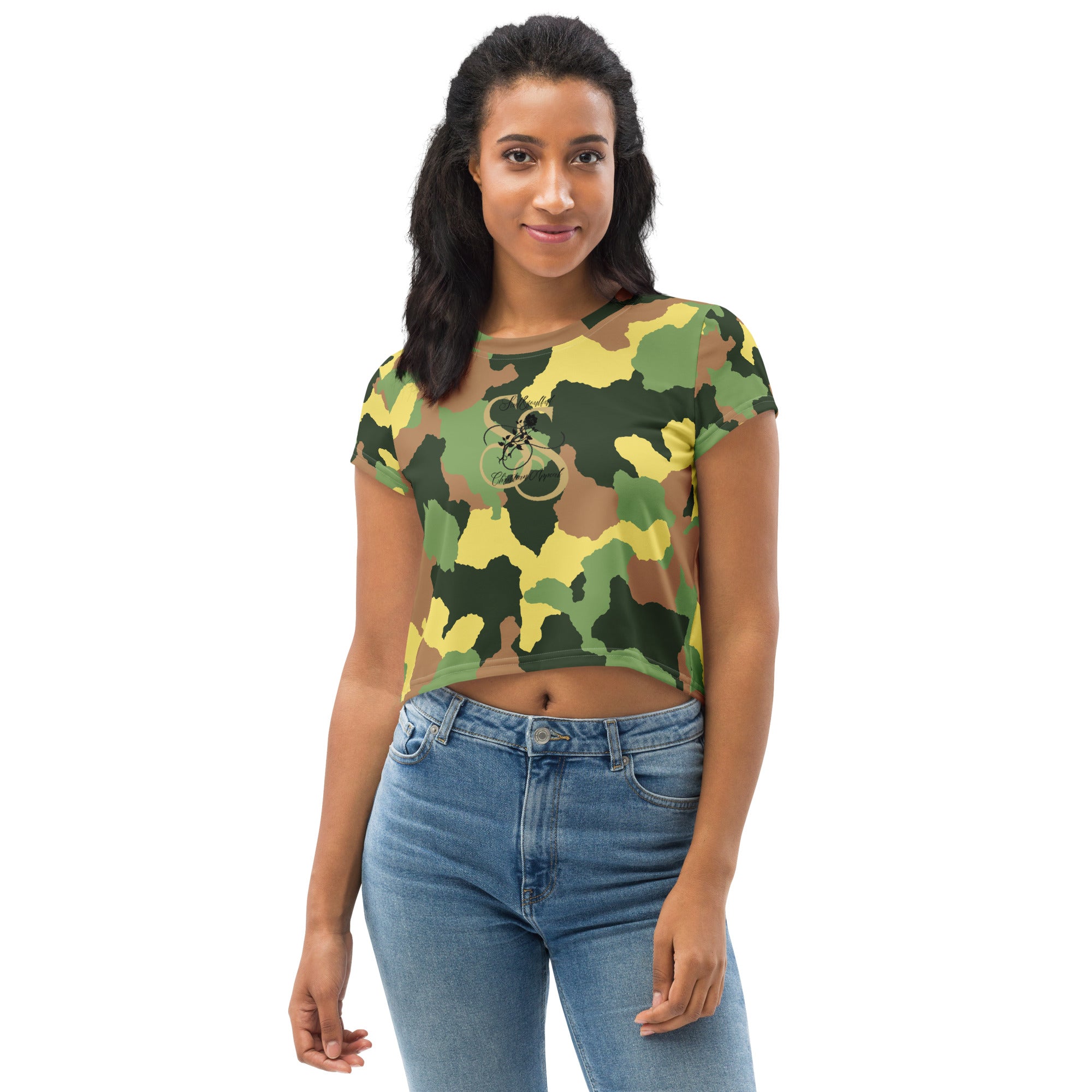 Seedandsoulful All - Over Print Crop Tee | Faith - Inspired Crop Top - Seedandsoulful