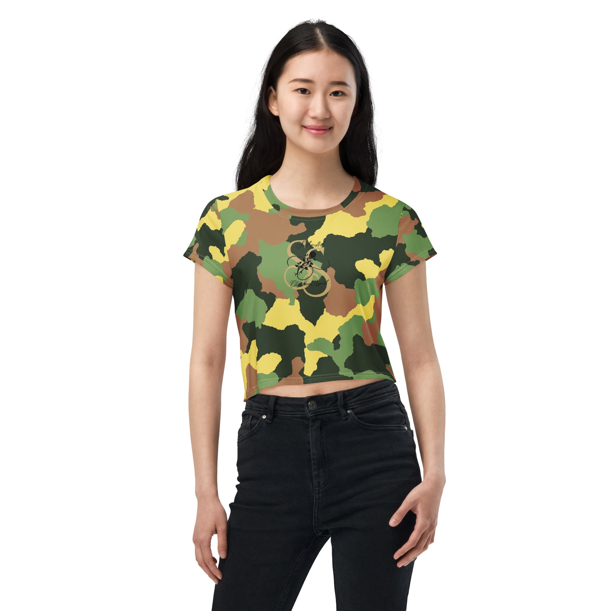 Seedandsoulful All - Over Print Crop Tee | Faith - Inspired Crop Top - Seedandsoulful