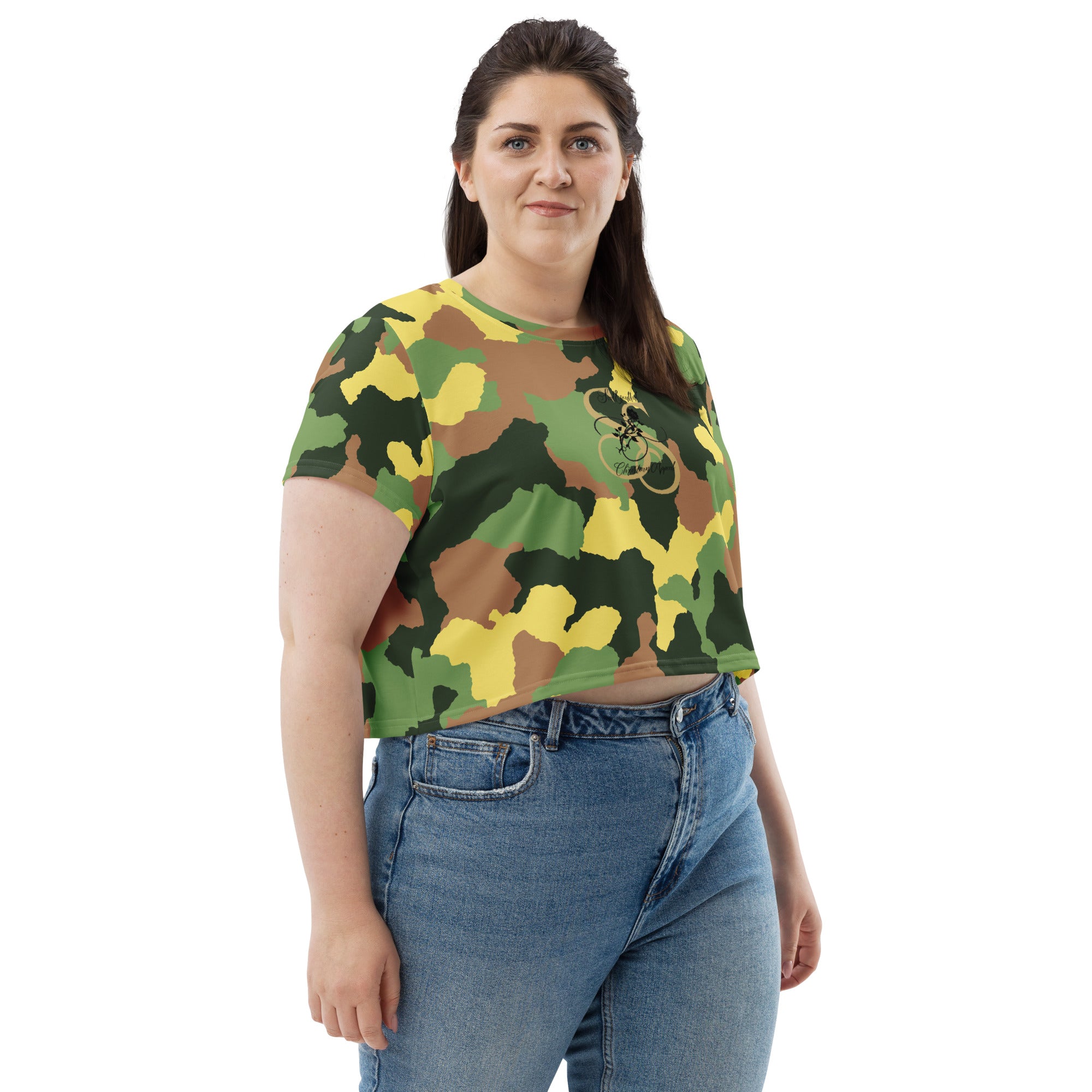 Seedandsoulful All - Over Print Crop Tee | Faith - Inspired Crop Top - Seedandsoulful