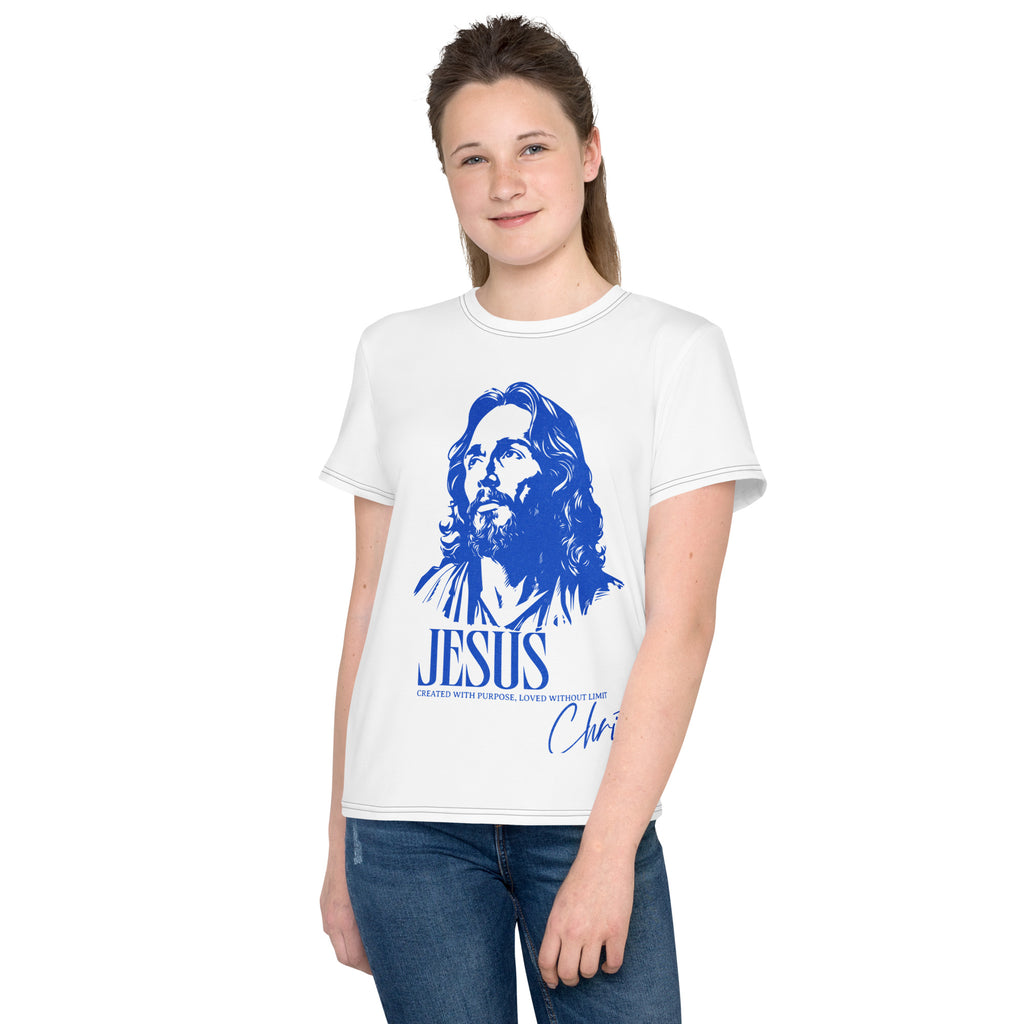 Youth Faith Crew Neck T-Shirt | Seedandsoulful Christian Tee for Kids - Seedandsoulful