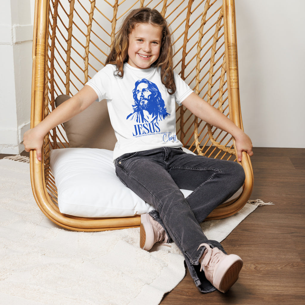 Youth Faith Crew Neck T-Shirt | Seedandsoulful Christian Tee for Kids - Seedandsoulful