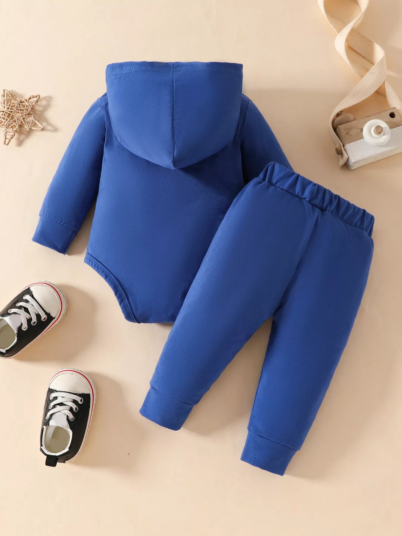 Children's Long Sleeve Bodysuit Hoodie and Pants Set - Seedandsoulful