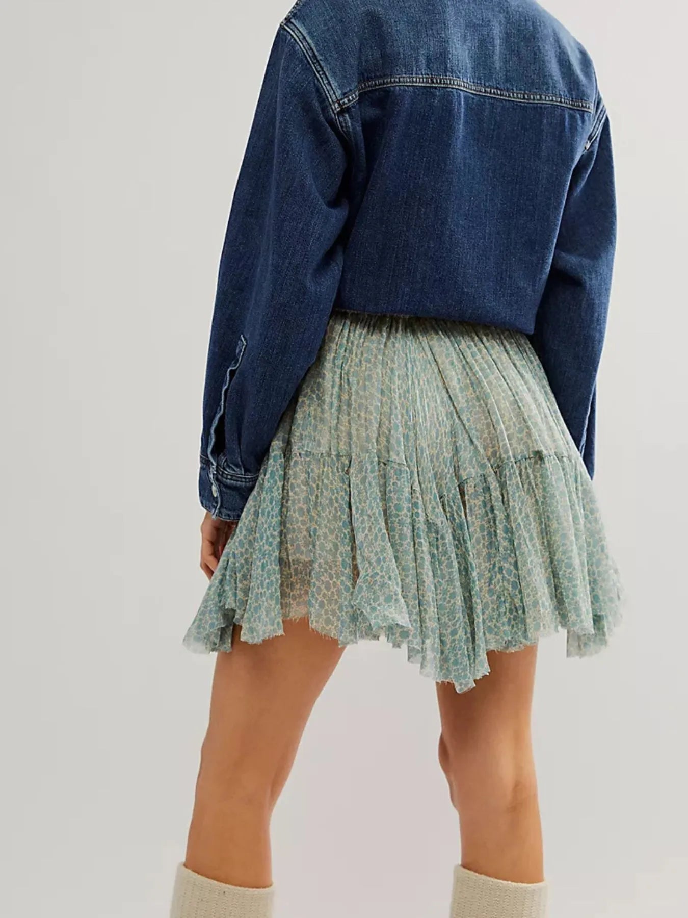 Floral Print Mini Skirt - Seedandsoulful