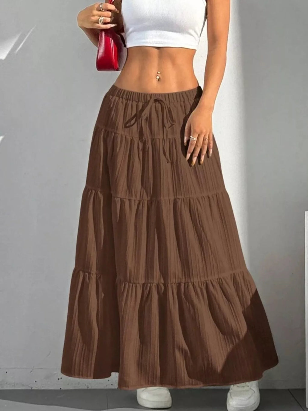 Flowy Tiered Maxi Skirt - Seedandsoulful