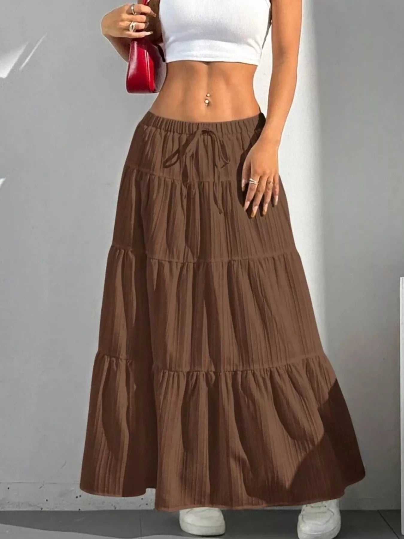 Flowy Tiered Maxi Skirt - Seedandsoulful