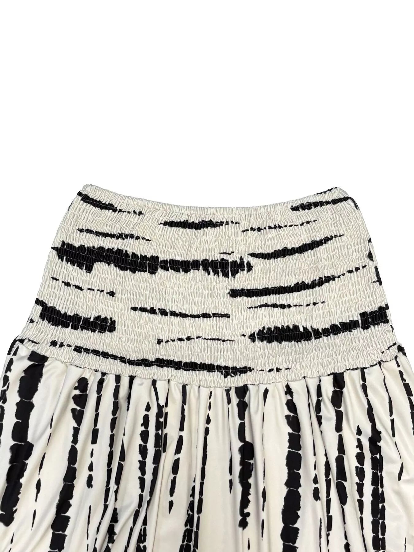 Smocked Asymmetrical Hem Skirt - Seedandsoulful