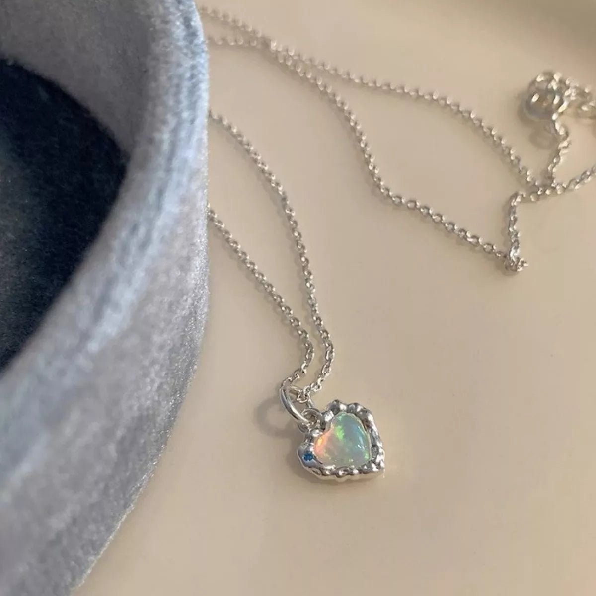 925 Sterling Silver Zircon Heart Necklace - Seedandsoulful