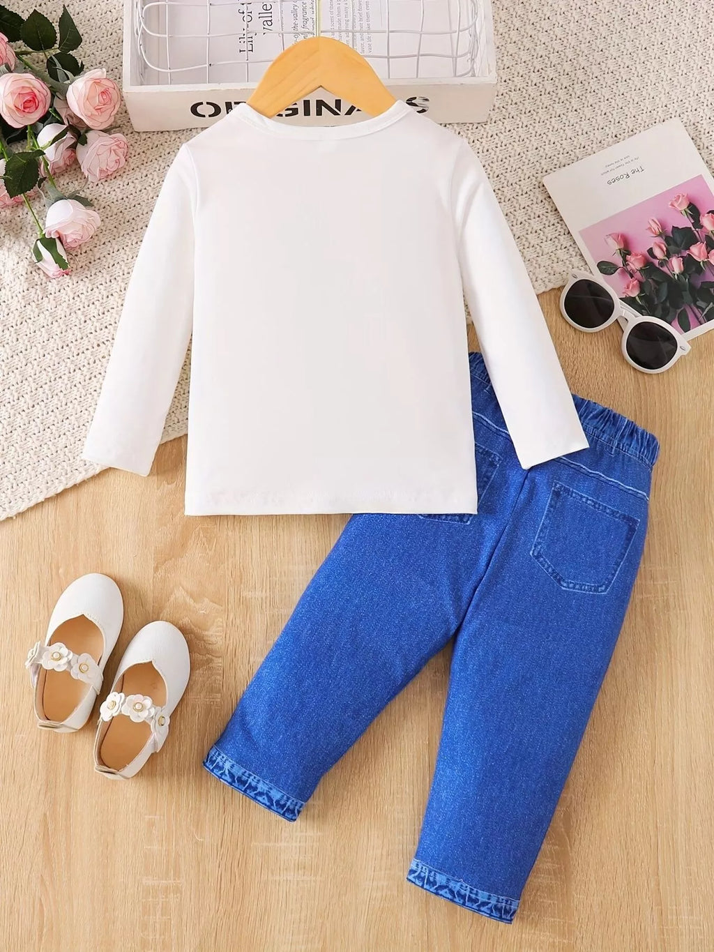 Children's Graphic Long Sleeve Top and Pants Set - Seedandsoulful