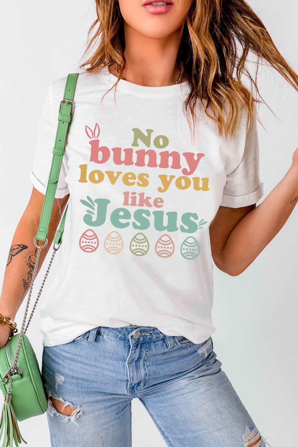 Easter NO BUNNY LOVES YOU LIKE JESUS T-Shirt - Seedandsoulful