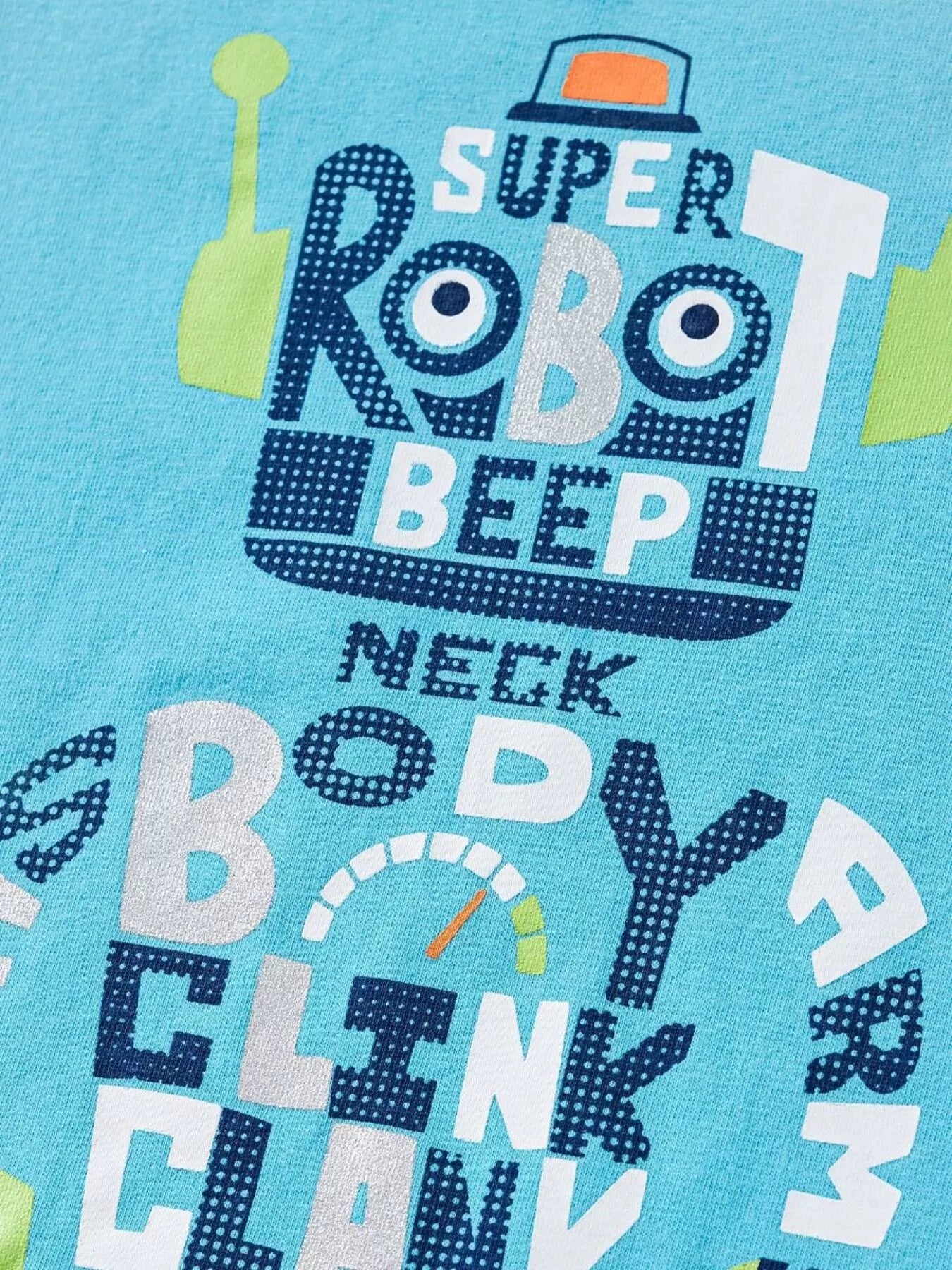 Children's Robot Short Sleeve T-Shirt & Plaid Shorts Set - Seedandsoulful