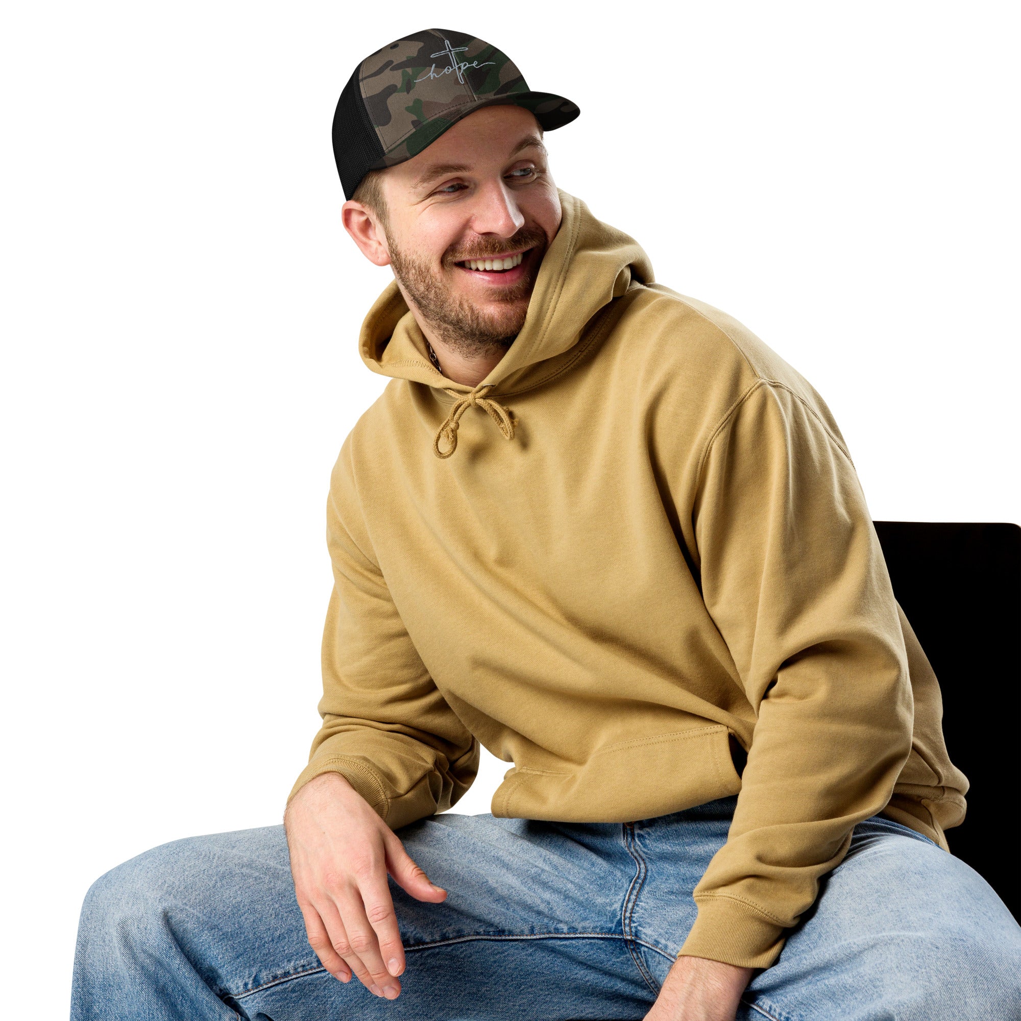 Camouflage trucker hat - Seedandsoulful