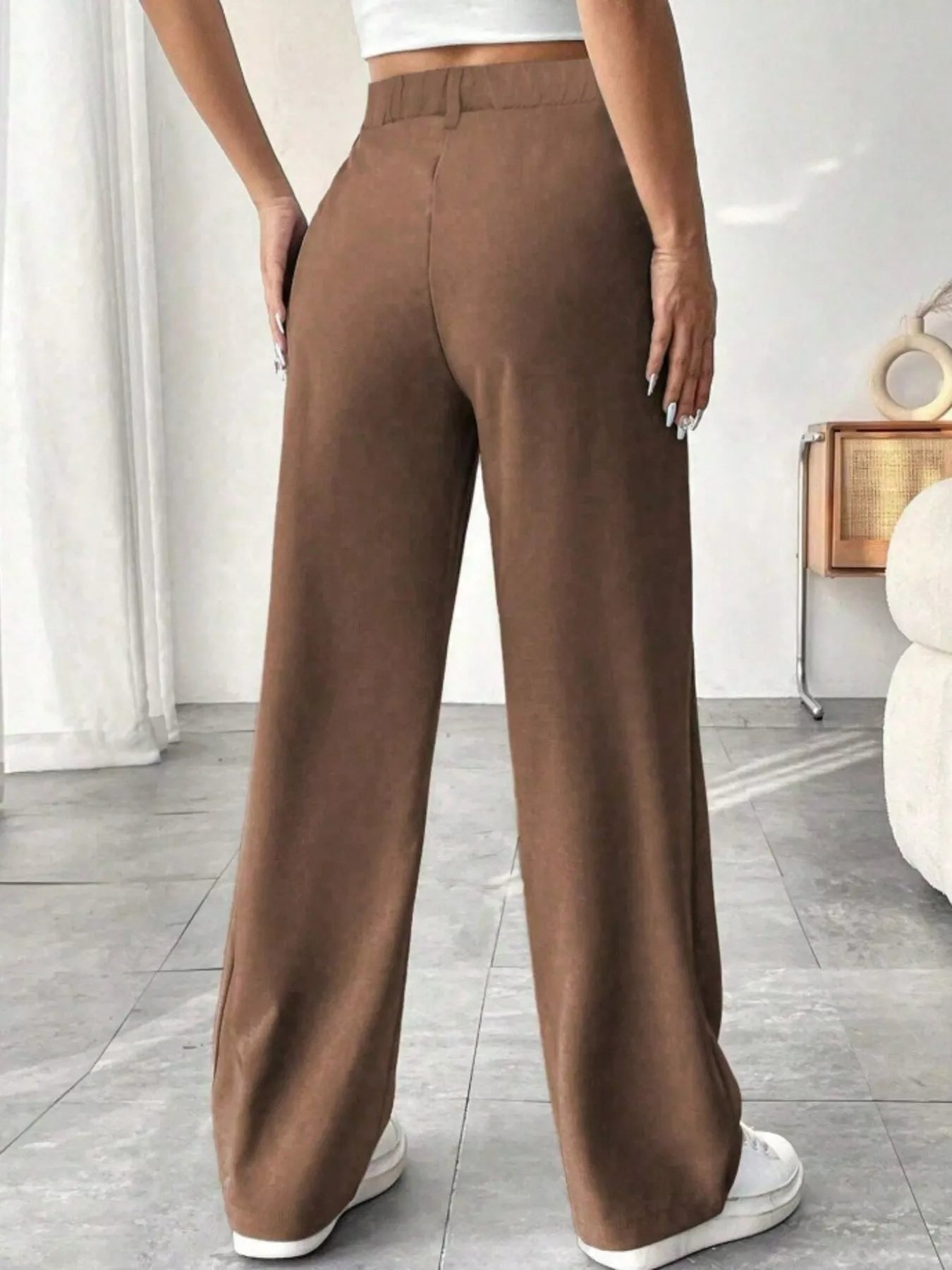 Wide Leg Pleated Pants - Seedandsoulful