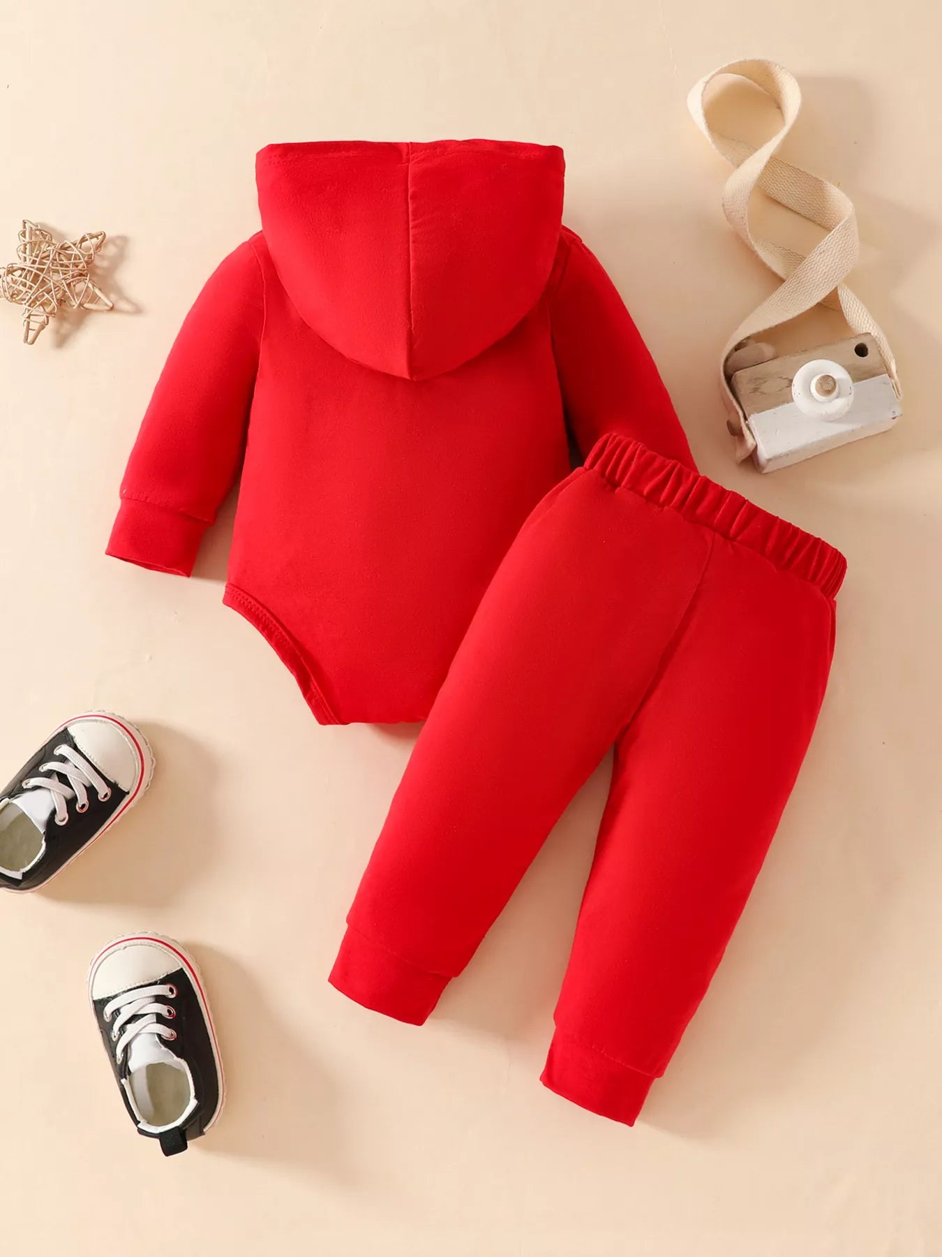 Children's Long Sleeve Bodysuit Hoodie and Pants Set - Seedandsoulful