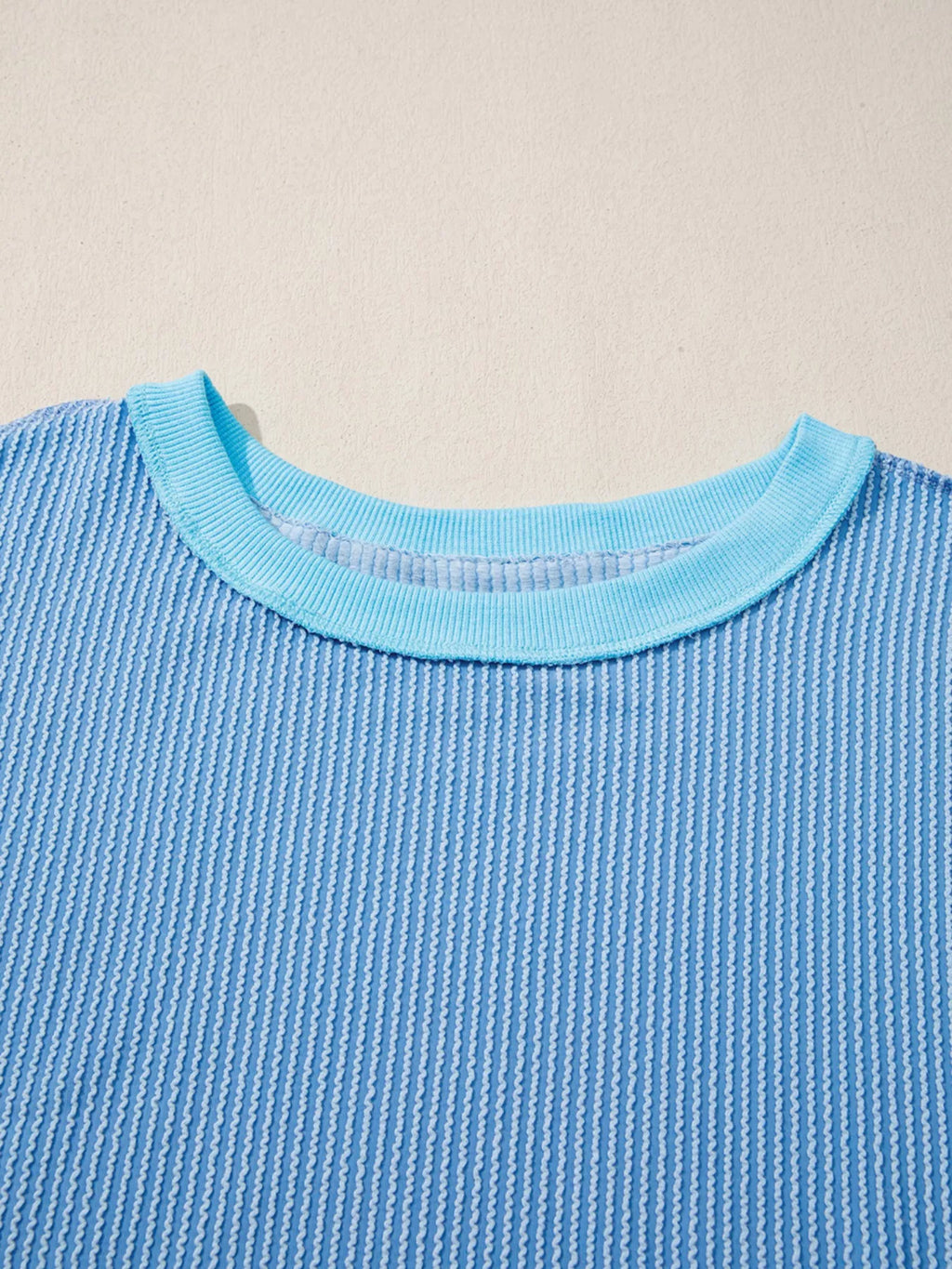 Twisted Rib Uneven Hem Drop Shoulder Loose Knit Top - Seedandsoulful