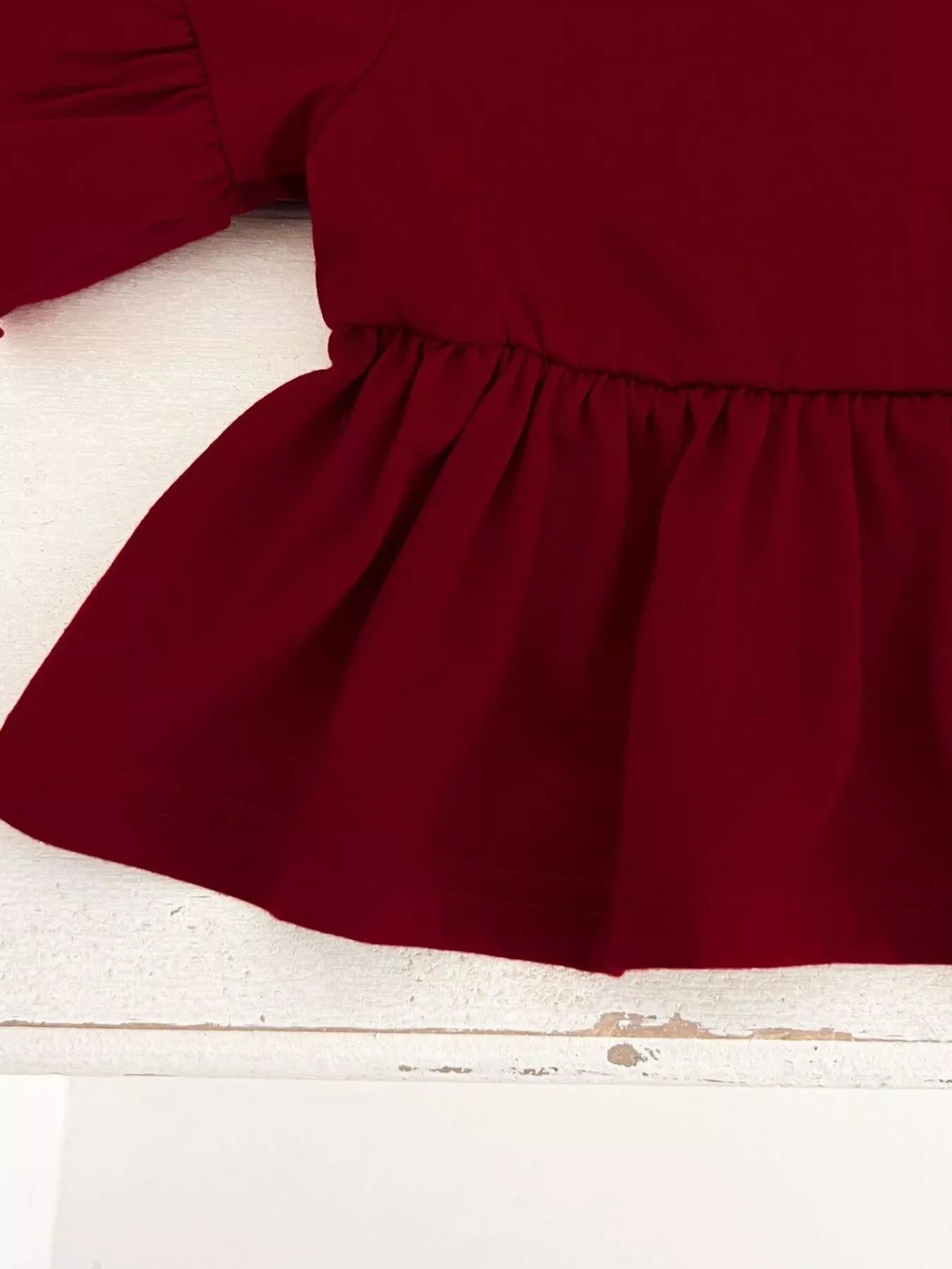 Children's Ruffle Sleeve Top & Floral Patch Pants Set - Seedandsoulful