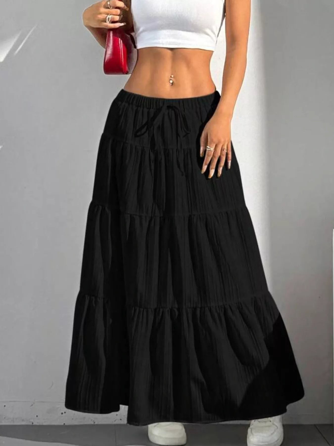 Flowy Tiered Maxi Skirt - Seedandsoulful