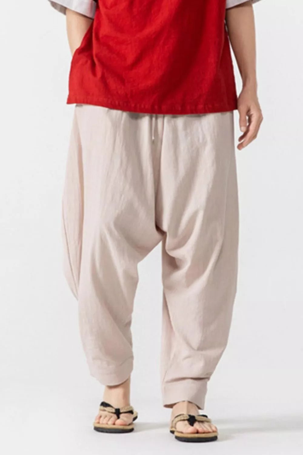 Men's Plus Size Loose Fit Harem Pants - Seedandsoulful
