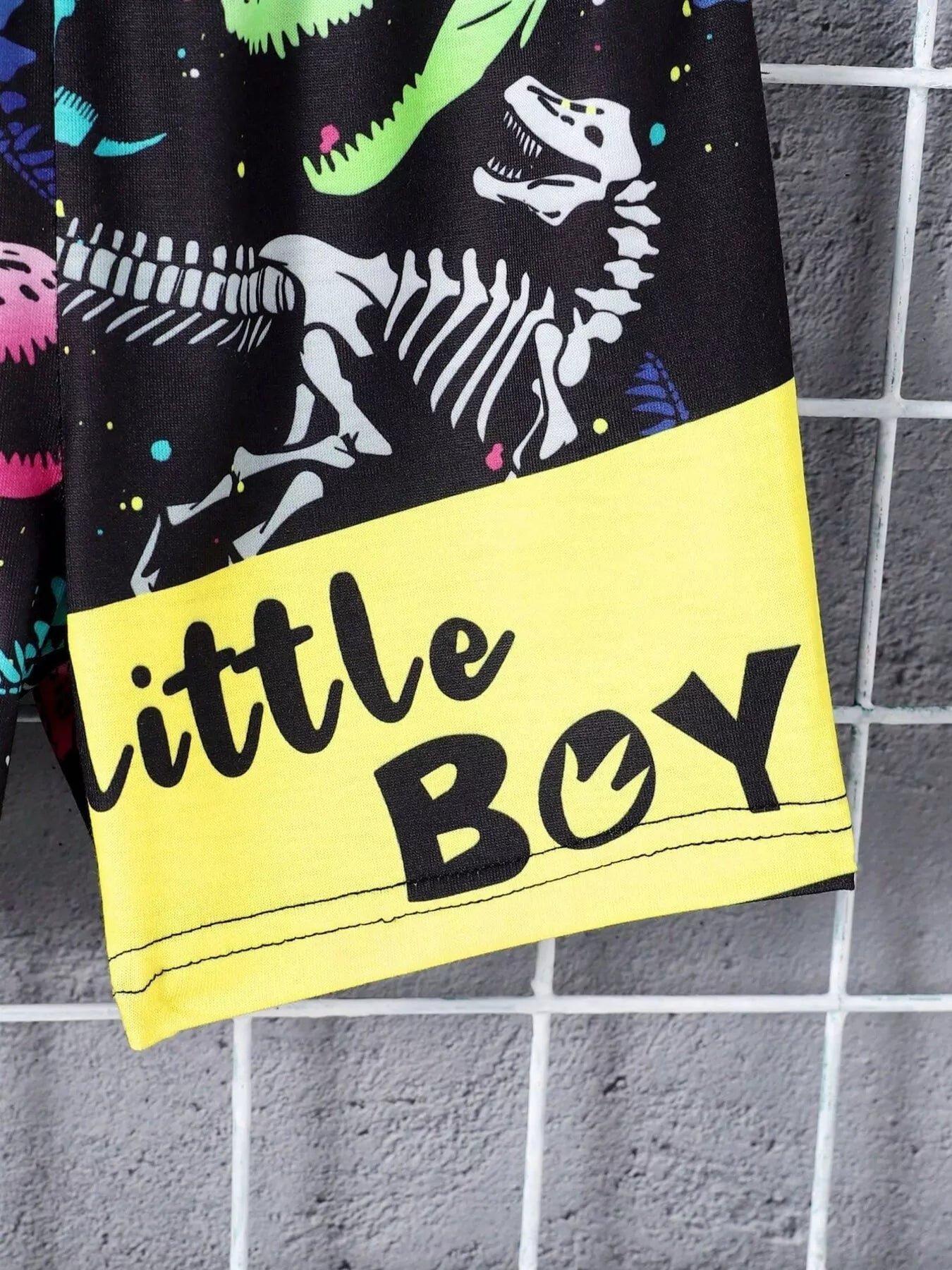 Children's Mommy's Little Boy Dinosaur Print Casual Set - Seedandsoulful