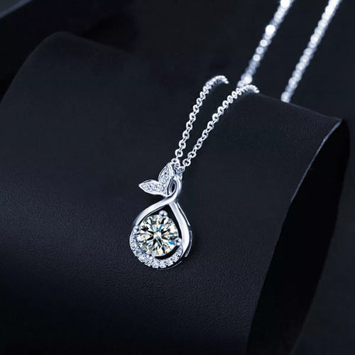 1 Carat Moissanite Pendant Necklace - Seedandsoulful
