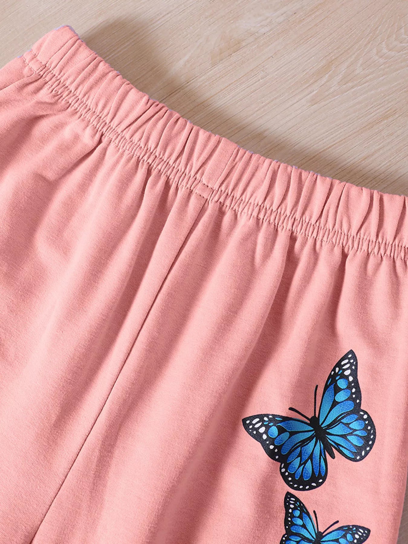 Childrens's Butterfly Print Hoodie & Pants Set - Seedandsoulful