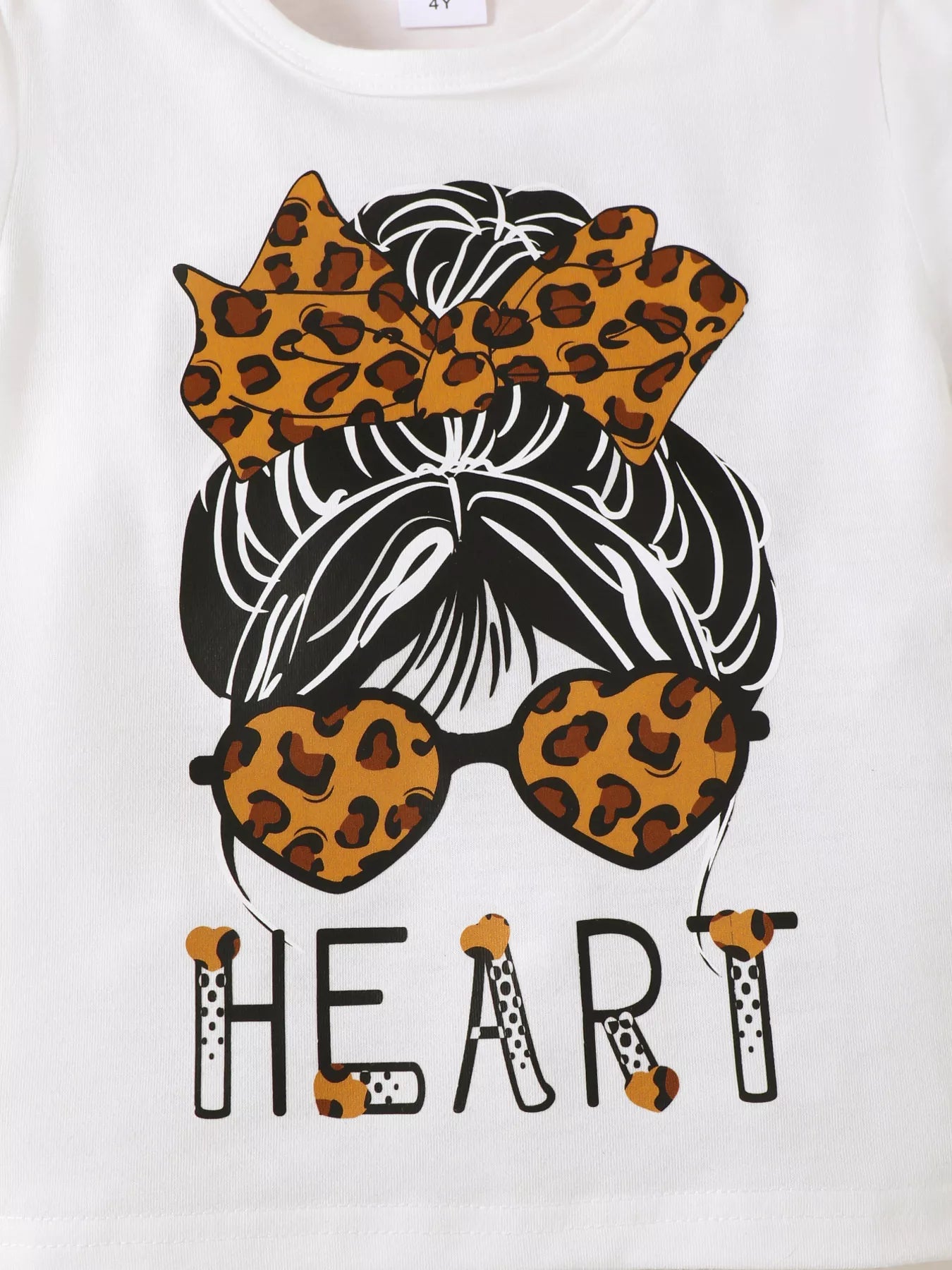 Children's Leopard Graphic Tee & Skirt Set - Seedandsoulful