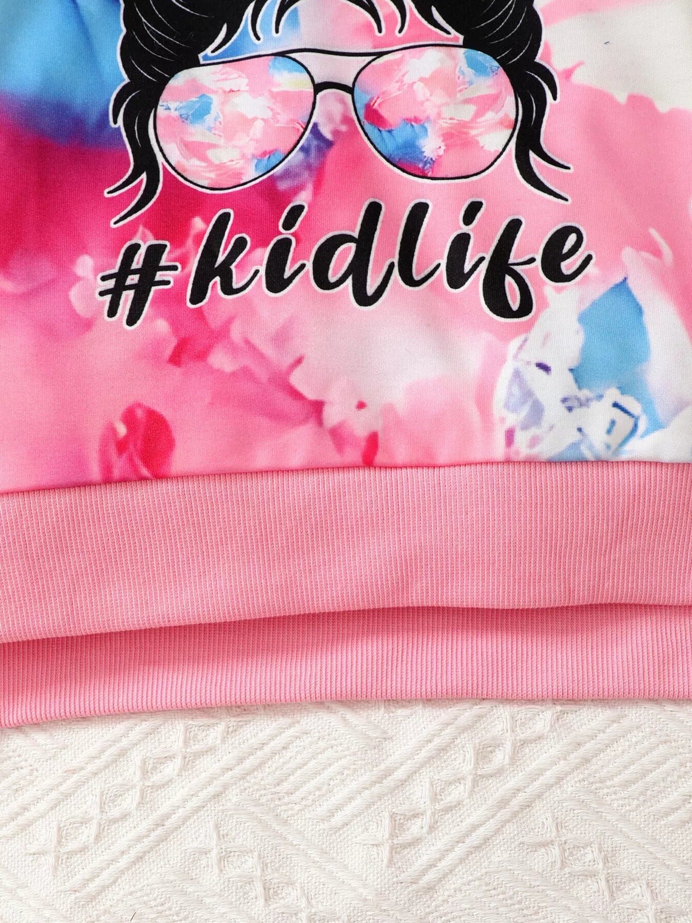 Children's Tie - Dye Graphic Hoodie & Pants Set - Seedandsoulful