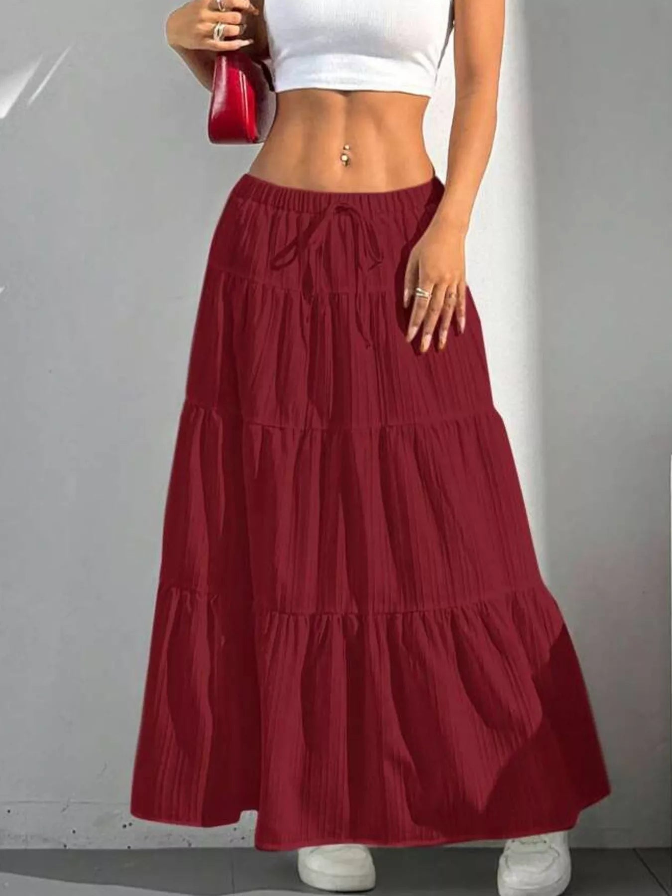 Flowy Tiered Maxi Skirt - Seedandsoulful