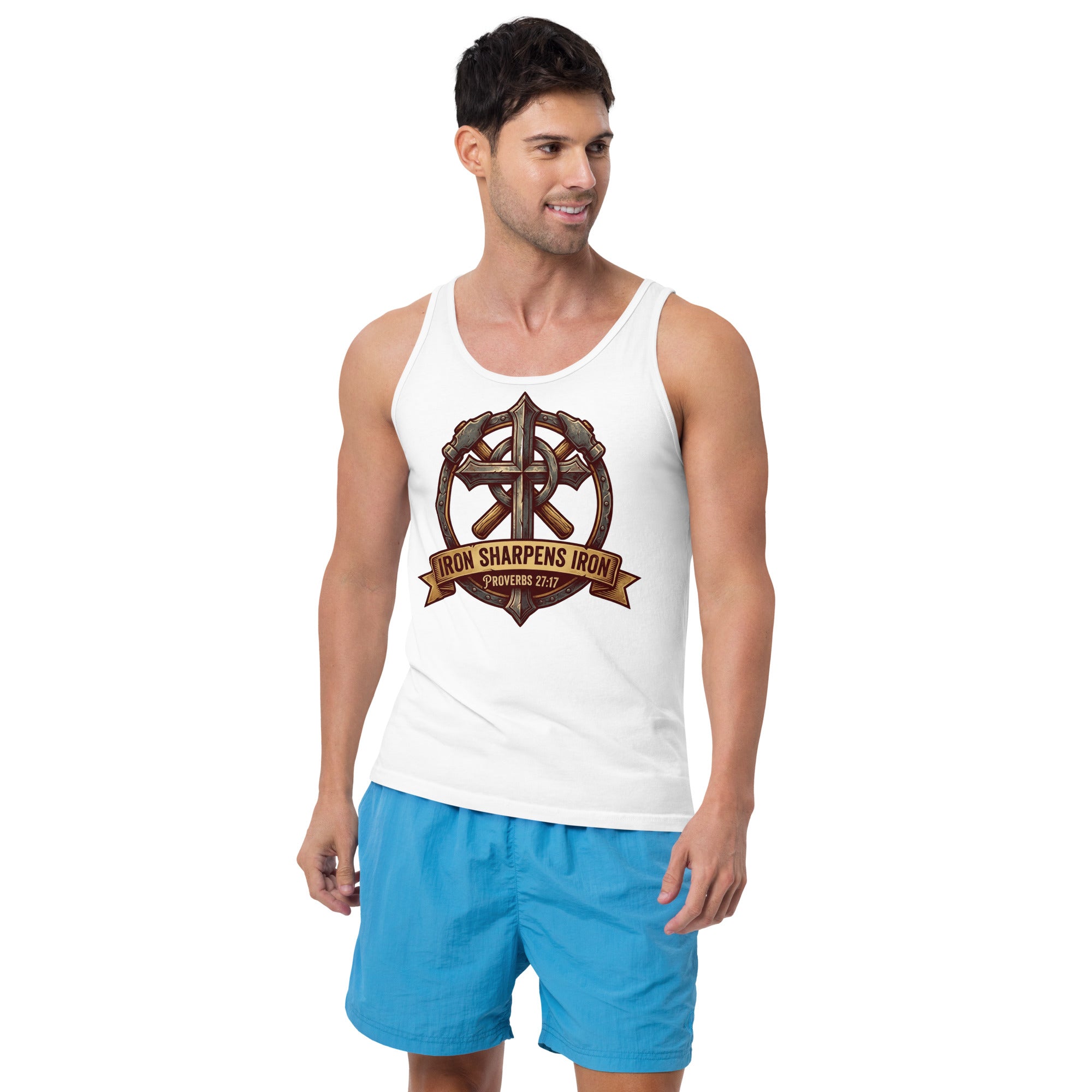 Men's Faith Tank Top | Seedandsoulful Soft Cotton Muscle Tee - Seedandsoulful