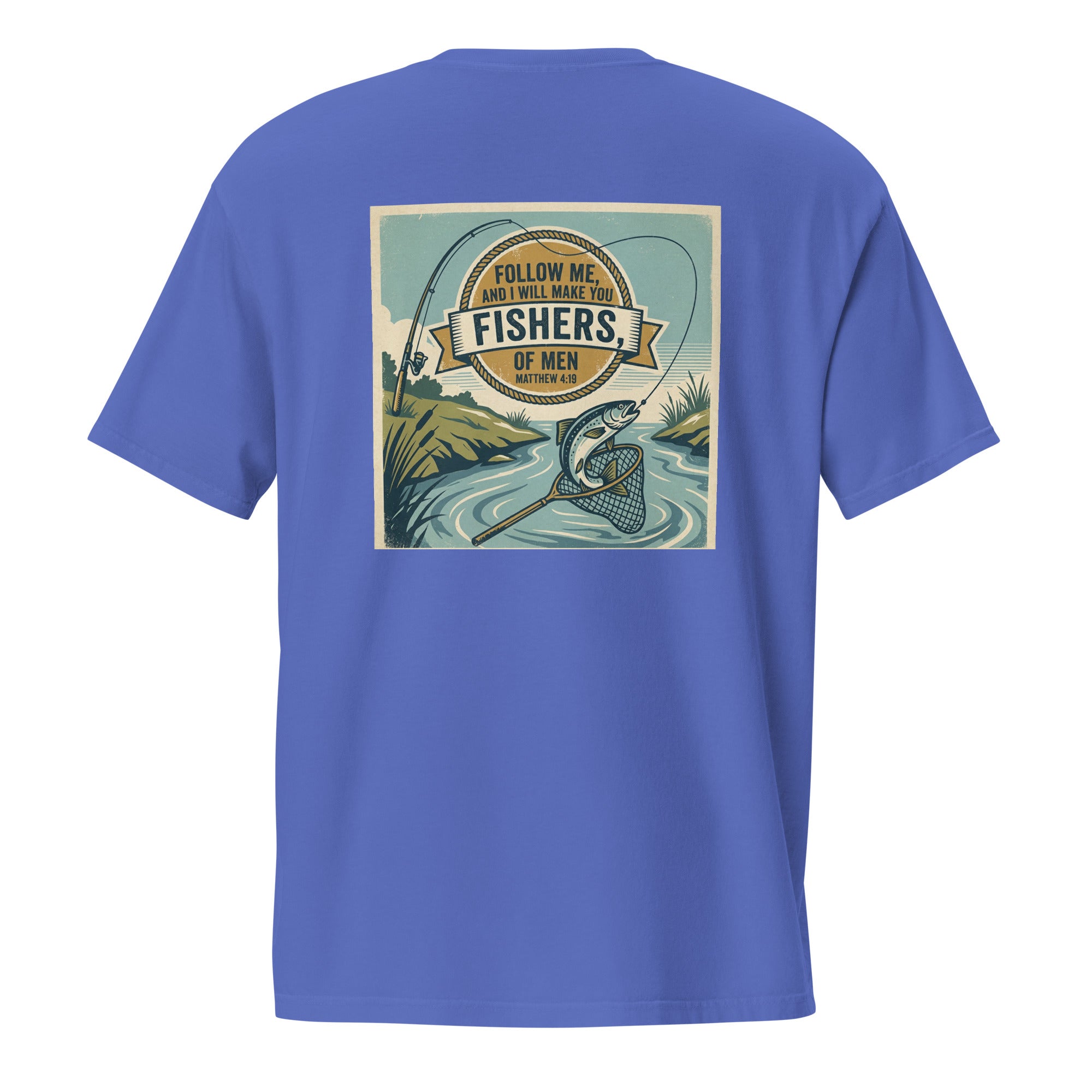 Unisex Faith Garment - Dyed Pocket T-Shirt | Seedandsoulful Soft Cotton Tee - Seedandsoulful