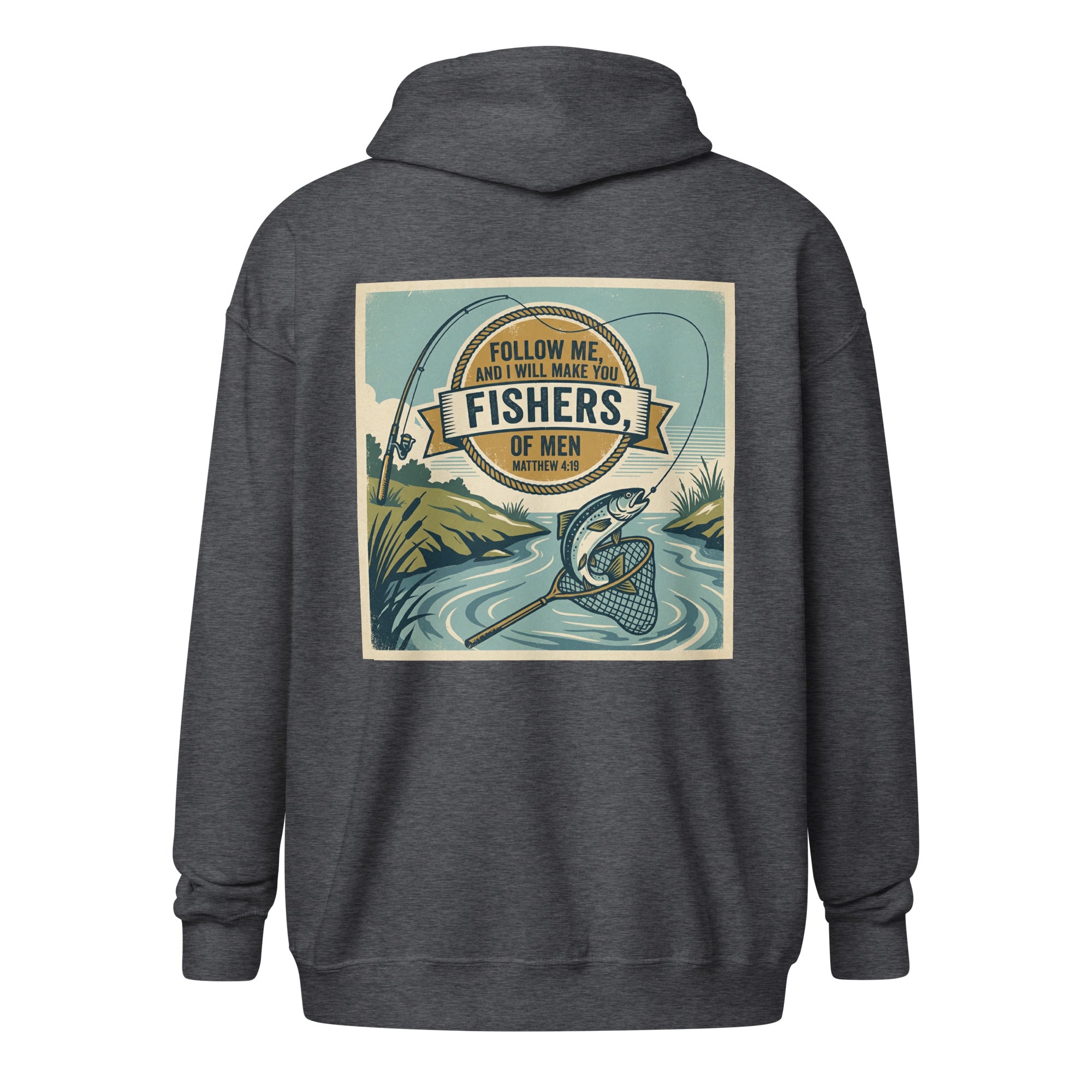 Unisex Faith Zip Hoodie | Seedandsoulful Heavy Blend Fleece Jacket - Seedandsoulful