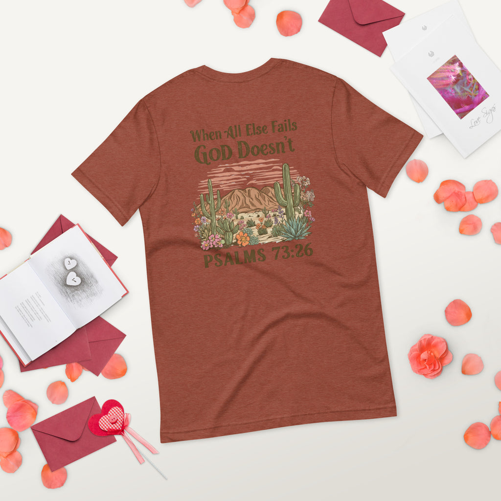 Unisex t-shirt when all else fails God doesn't - Seedandsoulful