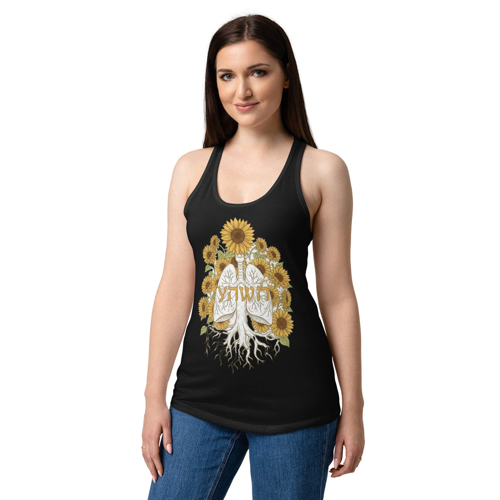 Women’s fitted racerback tank top - Seedandsoulful