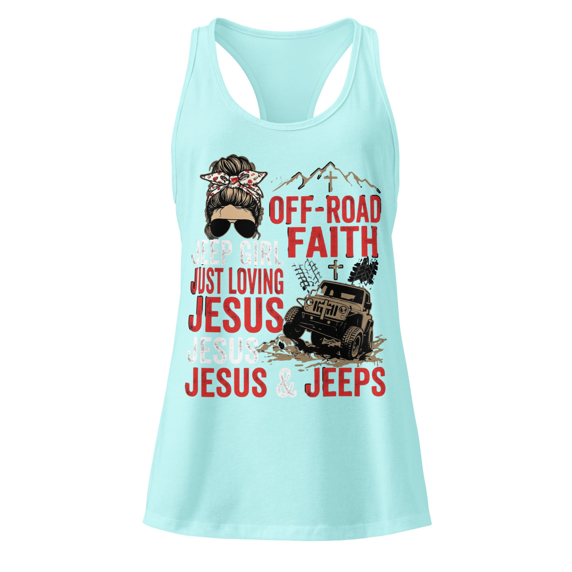 Women's Fitted Faith Racerback Tank | Seedandsoulful Soft Cotton Blend - Seedandsoulful