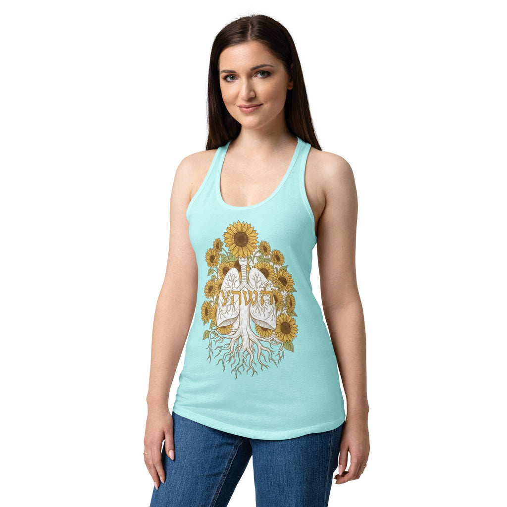 Women’s fitted racerback tank top - Seedandsoulful